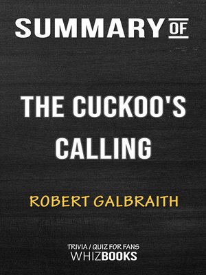 cover image of Summary of the Cuckoo's Calling